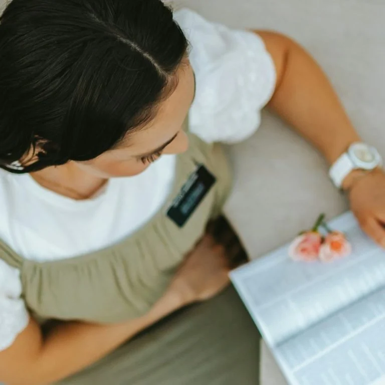 An independent business owner taking a moment to plan her day